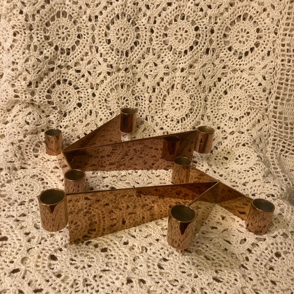 Georg Jensen Other - NWOT Georg Jensen Denmark Candlestick Holders - Set of 2 - Bronze Gold - Urkiola